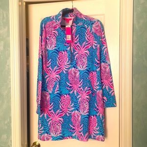 Lilly Pulitzer UPF skipper dress NWT size M borealis blue